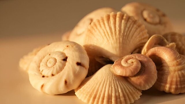 Roasted peanut shell macro background with slow warm highlight glide and gentle crevice shadow movement