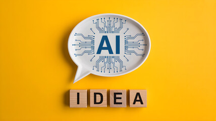 Artificial Intelligence Idea Concept for Business Innovation and Technology Development