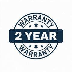 Obraz premium Two year warranty stamp 2 year seal guarantee