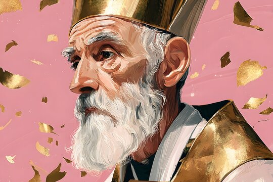 Vivid saint polycarp portrait capturing early Christian history perfect for engaging educational or religious content