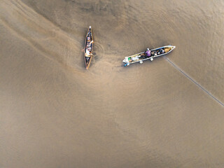 Fishermen with small boats and simple equipment have been fishing since early morning, near the mouth of the Payeti River, directly facing the Waingapu sea  © HeinrichDengi