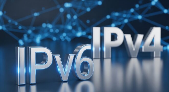 IPv6 and IPv4 network protocol comparison
