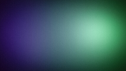 Obraz premium Deep aesthetic grainy gradient background featuring dark violet and emerald green hues