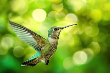 Obraz premium Hummingbird hovering animal nature.