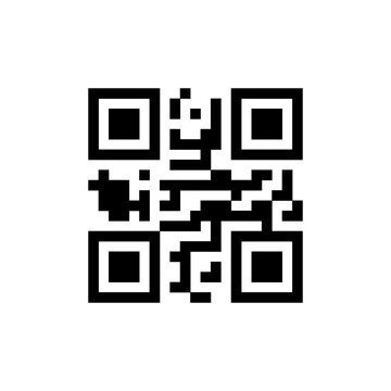 Digital QR Code Scanner Vector Icon for Mobile Links and Marketing