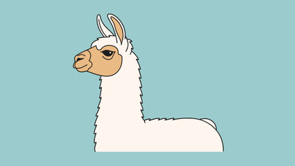 Cartoon llama profile © jaka-Stock