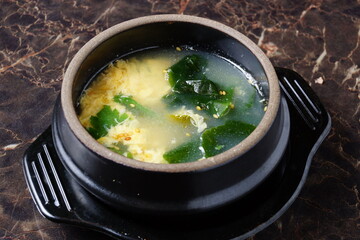 ワカメ玉子スープ