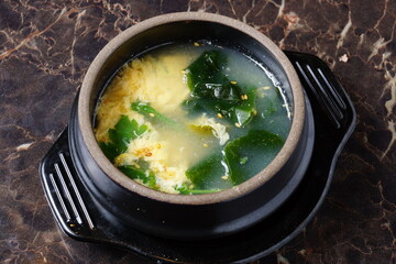 ワカメ玉子スープ