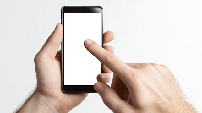 Un dedo se&ntilde;ala la pantalla de un smartphone