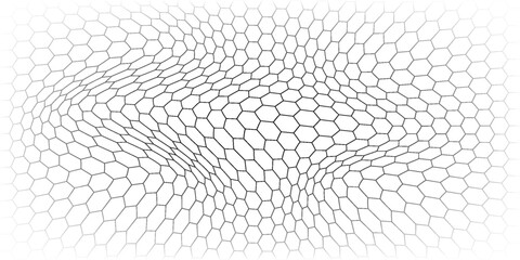 Black wired mesh texture isolated on white background. © Hendra