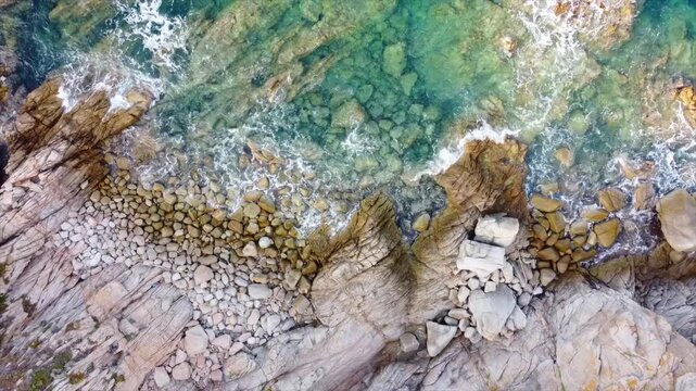 Scenic rocky beach in Santa Teresa Gallura, Sardinia, Italy