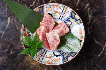 焼肉　中落カルビ