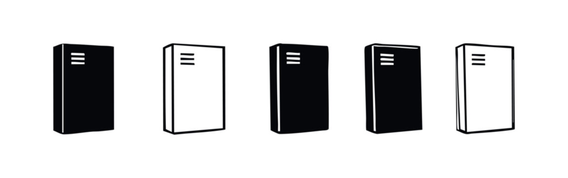 Abstract Vertical Block Icons Set for Data Visualization or UI Elements