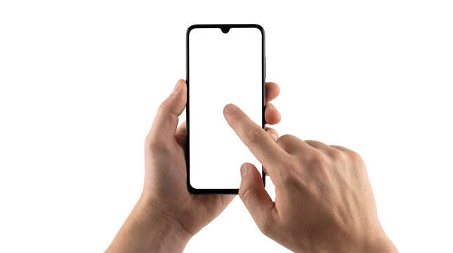 Stock footage of a hand operating a smartphone