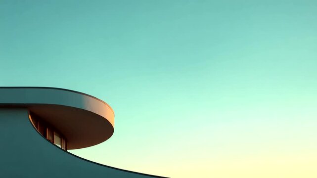 Modern architectural design against a clear sky (1)