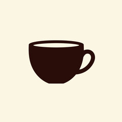Obraz premium Simple Coffee Cup Illustration Design Element 1.