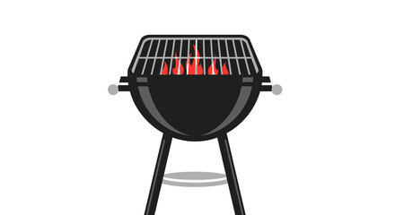 Outdoor Charcoal Grill Ready for Summer Cooking