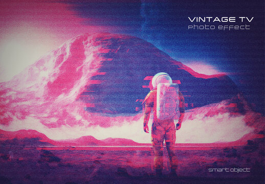Vintage TV Photo Effect