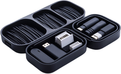 USB Lighted Keyboard Isolated on White Background - LED Backlit USB Keyboard