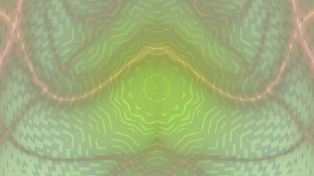 Abstract Green Pattern Transitioning Shapes Video.