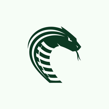 Snake Logo Design Element Illustration.