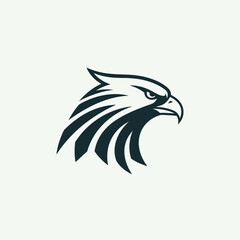 Fototapeta premium Eagle Head Logo Illustration Design.