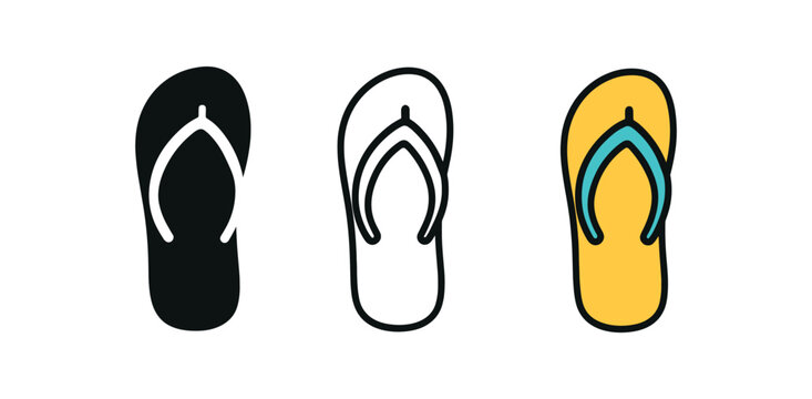 flip flop three flip flop sandals bright summer colors