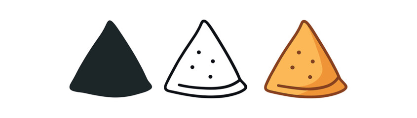 Fototapeta premium international food Indian samosa triangle snack