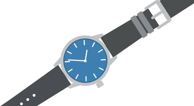 Modern Blue Watch Face.