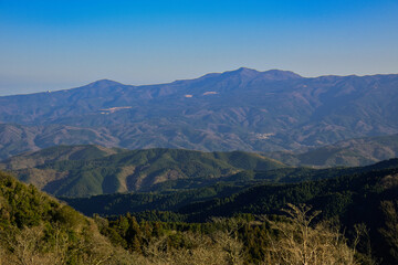 伊豆から見える山々