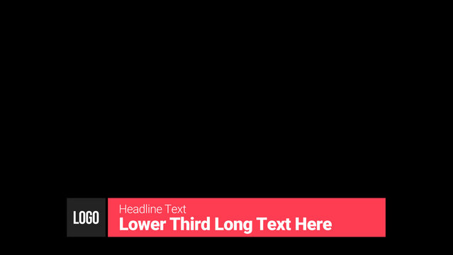 Broadcast Kinetic Lower Third 1 &ndash; Dynamic Motion Graphics Titles, Animated Typography and Transitions, Professional TV Broadcast Design Elements for Promo and Media