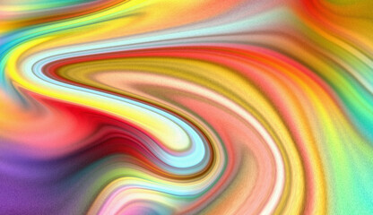 Obraz premium Swirling liquid marble background with vibrant rainbow colors and dynamic fluid motion design