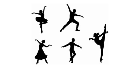 ballet dancer silhouettes