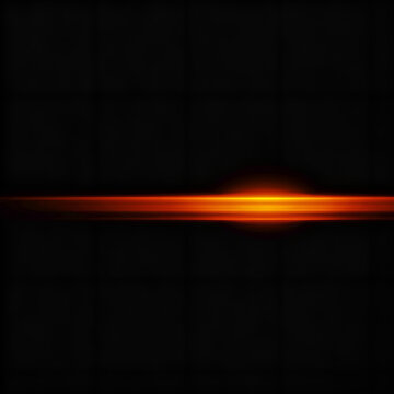Anamorphic Lens Flare Orange Horizontal Full Width Cinema Black