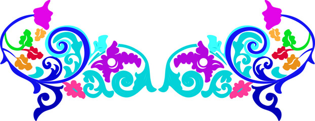 Floral pattern. wood carving pattern