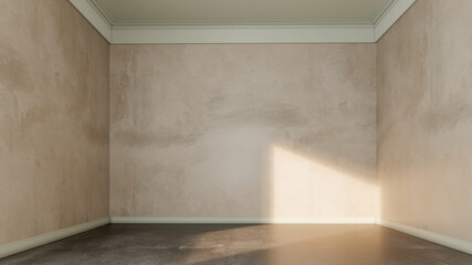 Naklejka premium Large luxury modern bright interiors Living room mockup illustration 3D rendering Generated Color Image