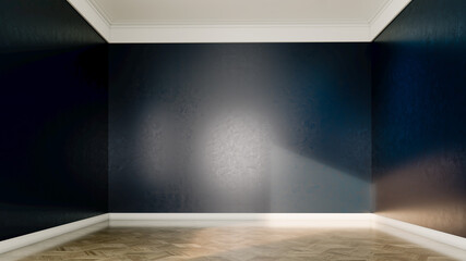 Naklejka premium Large luxury modern bright interiors Living room mockup illustration 3D rendering Generated Color Image