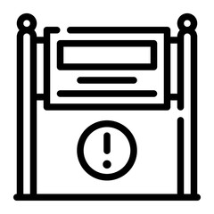 warning line icon © afif