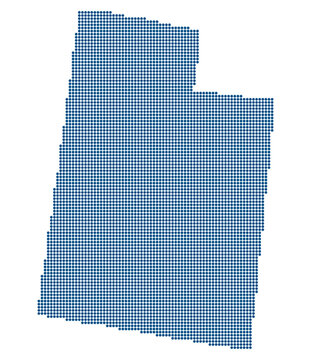 Utah Blue Dotted Map for Silicon Slopes and The Point Innovation District