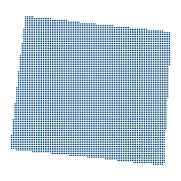 Wyoming Blue Dotted Map for Project Jade and Cheyenne AI Megascale Cluster