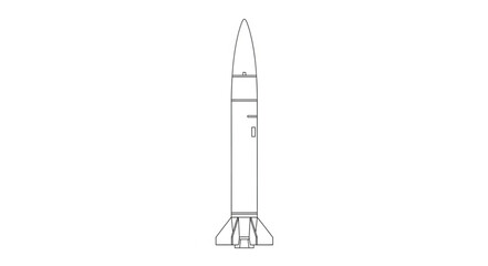 Rocket Ship Launch Vehicle Illustration. © Dua