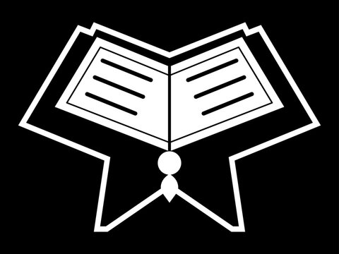 Holy Quran icon | White colour Quran Majid icon