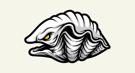 Detailed Illustration of a Snail Head. © haidan