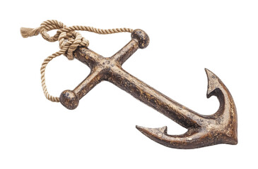 Obraz premium Anchor Rope Icon Isolated on White Background for Nautical Themes