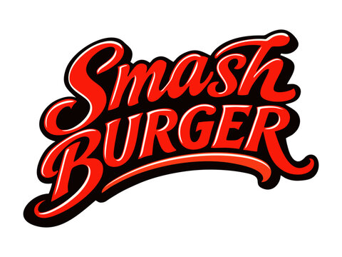 Smash burger taco logo vector