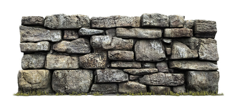 Ancient Wall Icon Isolated on White Background for Historical Sites