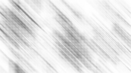 Obraz premium Modern halftone pattern with black dots on white background