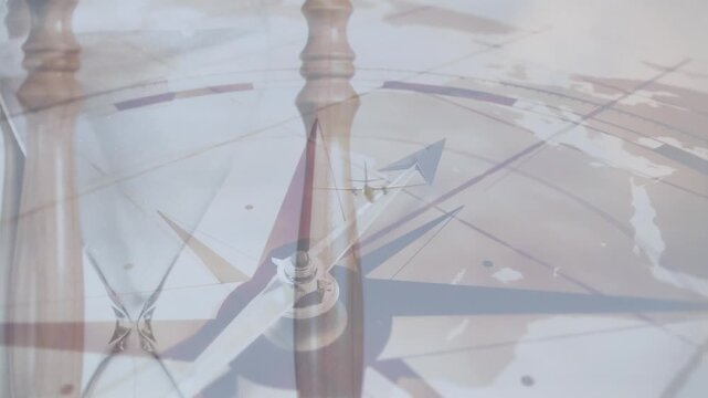 Animation of green recycling sign over box with plastic boxes and wind turbine