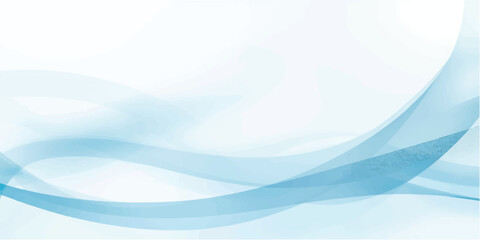 Obraz premium A flowing abstract blue wave design features digital light curves and motion lines to create a professional business backdrop or ocean-inspired wallpaper illustration