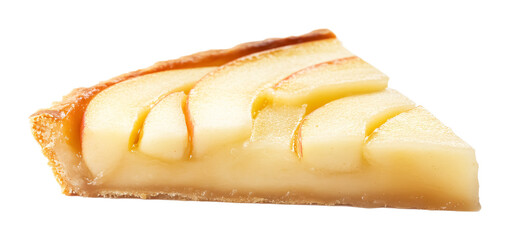 Apple Pie Slice Icon Isolated on White Background for Desserts